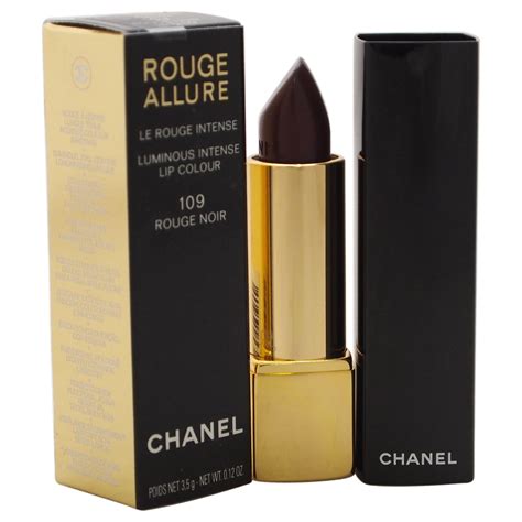 chanel 109 rouge noir|Chanel Rouge luminous lipstick.